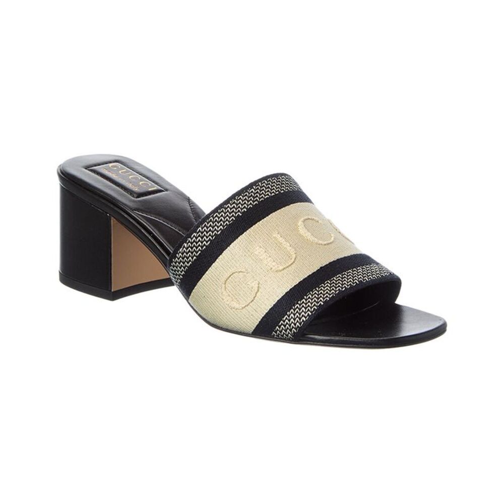 Gucci Web Canvas Mule